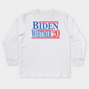 Biden Whitmer 2020 Kids Long Sleeve T-Shirt